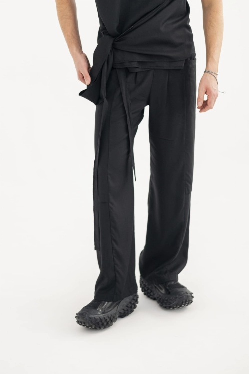 Spodnie lekkie letnie wiskozowe długie męskie eleganckie czarne antracyt (9).jpg
