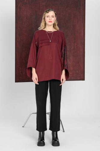BOLD ICON bluzka burgundowa synthetic oversize (2).jpg