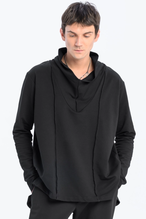 Longsleeve z tubą czarny synthetic (5).jpg