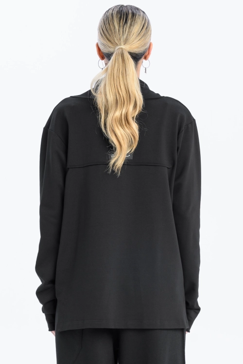 Damski longsleeve z tubą czarny synthetic  (5).jpg