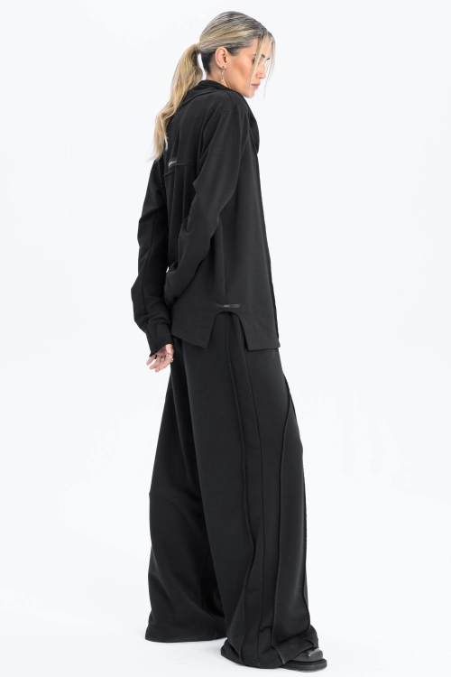 Damski longsleeve z tubą czarny synthetic  (1).jpg