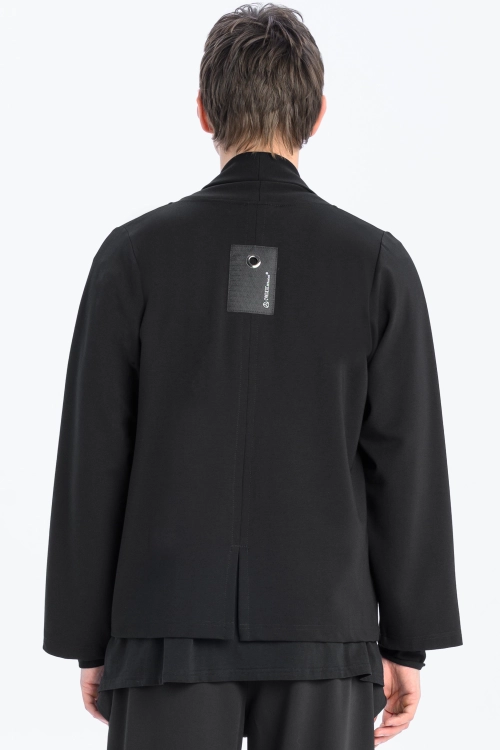 Lekka marynarka czarna narzutka męska bluza oddychająca do biura casual japan style (4).jpg