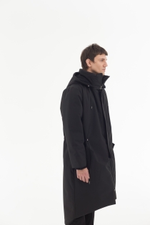 Płaszcz climashield na zimę ciepły długi taliowany z kapturem ocieplany czarny all black designer exclusive męski (24).jpg