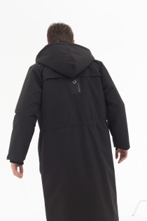 Płaszcz climashield na zimę ciepły długi taliowany z kapturem ocieplany czarny all black designer exclusive męski (25).jpg