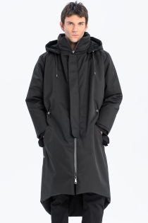 Płaszcz climashield na zimę ciepły długi taliowany z kapturem ocieplany czarny all black designer exclusive męski (12).jpg