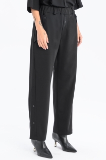 Spodnie eleganckie szerokie garniturowe casual do biura czarne high fashion z detalami loose fit (7).jpg