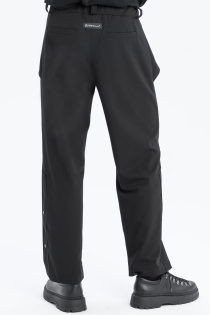 Spodnie eleganckie szerokie garniturowe casual do biura czarne high fashion z detalami loose fit proste (3).jpg