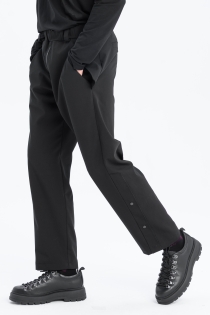 Spodnie eleganckie szerokie garniturowe casual do biura czarne high fashion z detalami loose fit proste (5).jpg