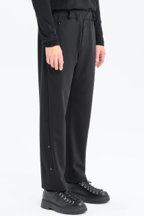 Spodnie eleganckie szerokie garniturowe casual do biura czarne high fashion z detalami loose fit proste (1).jpg