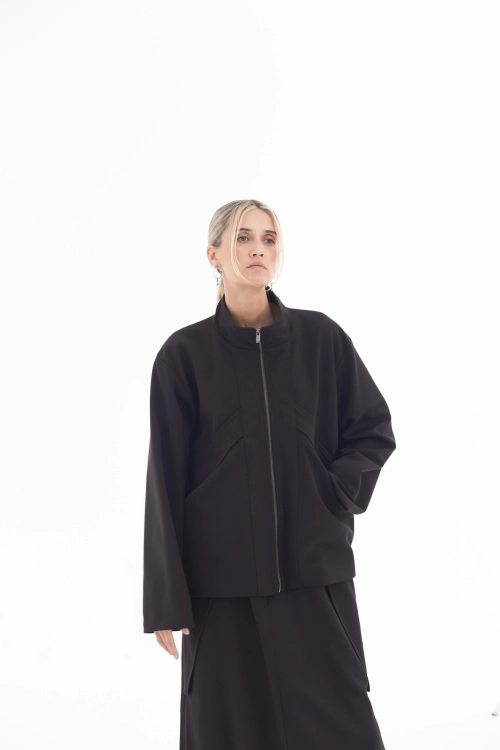 Marynarka kurtka czarna na zamek japanstyle awangardowa oversize made in poland (12).jpg