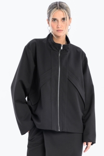 Marynarka kurtka czarna na zamek japanstyle awangardowa oversize made in poland (15).jpg