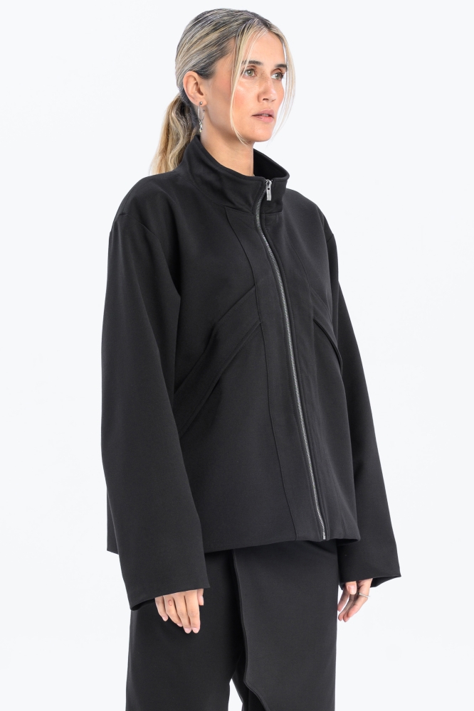Marynarka kurtka czarna na zamek japanstyle awangardowa oversize made in poland (17).jpg