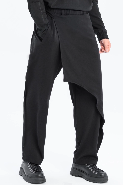 spódnicospodnie czarne z warstwami awangardowe japanstyle eleganckie made in poland oddychające (9).jpg