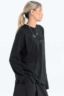 longsleeve oversize damski dopasowany linoryt bawełna synthetic czarny made in poland basic (5).jpg