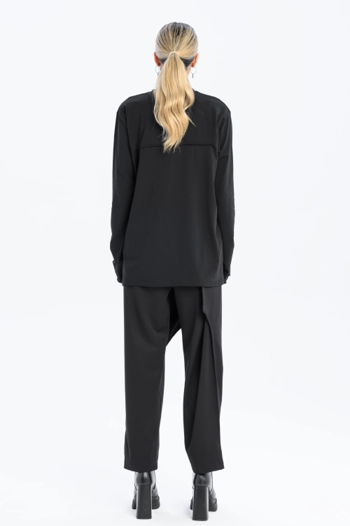longsleeve oversize damski dopasowany linoryt bawełna synthetic czarny made in poland basic (7).jpg