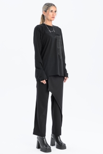 longsleeve oversize damski dopasowany linoryt bawełna synthetic czarny made in poland basic (8).jpg