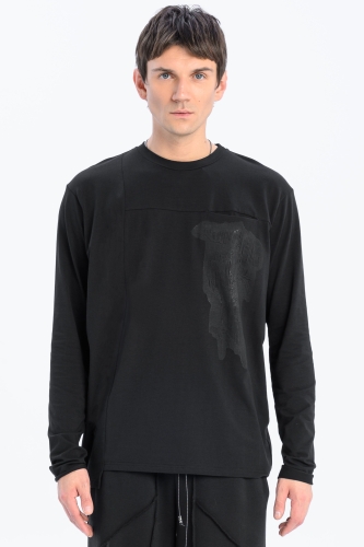 longsleeve męski dopasowany linoryt bawełna synthetic czarny made in poland basic (1).jpg
