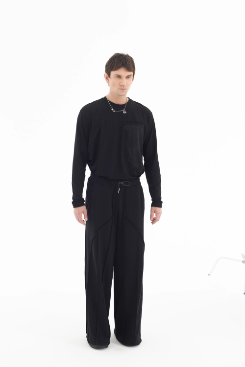 longsleeve męski dopasowany linoryt bawełna synthetic czarny made in poland basic (5).jpg