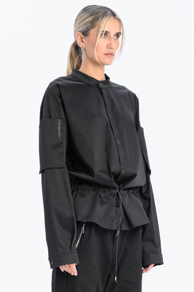 koszula oversize bluzowana awangardowa japanstyle czarna made in poland high fashion (1).jpg