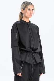 koszula oversize bluzowana awangardowa japanstyle czarna made in poland high fashion (1).jpg