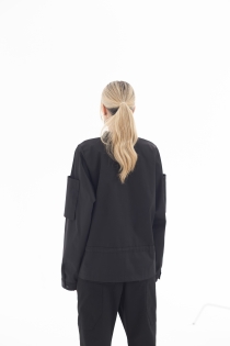 koszula oversize bluzowana awangardowa japanstyle czarna made in poland high fashion (4).jpg
