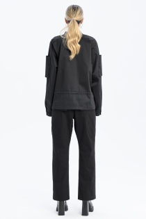 koszula oversize bluzowana awangardowa japanstyle czarna made in poland high fashion (8).jpg