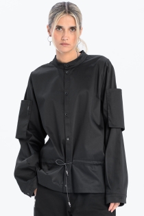 koszula oversize bluzowana awangardowa japanstyle czarna made in poland high fashion (9).jpg