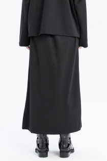 Spódnica synthetic oversize czarna ołówkowa z rozporkami rozpinana gothic długa (12).jpg