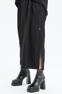 Spódnica synthetic oversize czarna ołówkowa z rozporkami rozpinana gothic długa (15).jpg