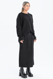 Spódnica synthetic oversize czarna ołówkowa z rozporkami rozpinana gothic długa (1).jpg