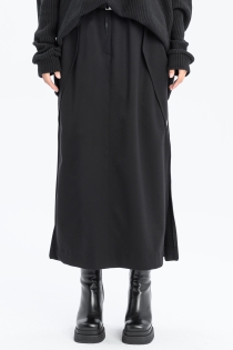 Spódnica synthetic oversize czarna ołówkowa z rozporkami rozpinana gothic długa (7).jpg