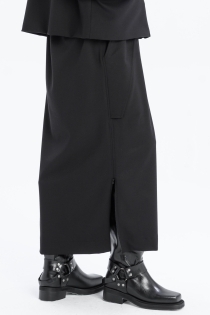 Spódnica synthetic oversize czarna ołówkowa z rozporkami rozpinana gothic długa (9).jpg