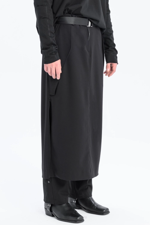 Spódnica synthetic oversize czarna ołówkowa z rozporkami rozpinana gothic długa (5).jpg