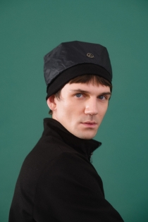 Czapka kapelusz czarna nylon wiatroodporny high fashion (2).jpg