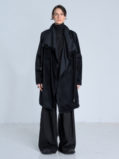 SS26 płaszcz lekki aksamit welur bluza długa_0009_KJ6_0650.jpg