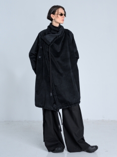 SS26 płaszcz lekki aksamit welur bluza długa_0010_KJ6_0699.jpg