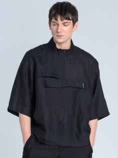 SS26 koszula len european flax ekskluzywna z krótkim rękawem azjatycka ze stójką japan style_0005_KJ6_9045 copy.jpg