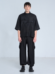 SS26 koszula len european flax ekskluzywna z krótkim rękawem azjatycka ze stójką japan style_0000_KJ6_9037.jpg