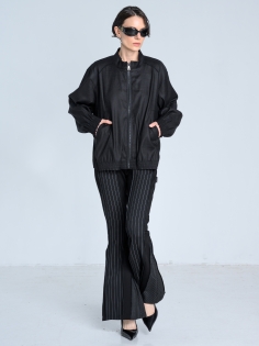 SS26 kurtka lniana letnia przejściowa czarna gładka_0009_KJ6_9441.jpg