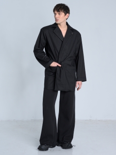 SS26 marynarka lniana lekka czarna przewiewna płaszczowa made in Poland_0007_KJ6_0542.jpg