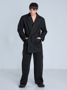 SS26 marynarka lniana lekka czarna przewiewna płaszczowa made in Poland_0000_KJ6_0567.jpg