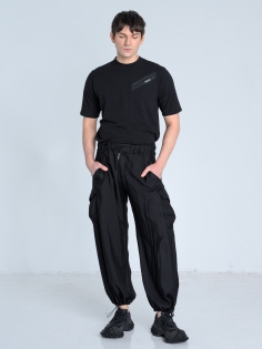 SS26 spodnie lekkie czarne na lato wiskoza męskie_0001_KJ6_8942.jpg