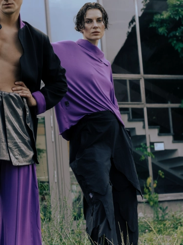 purple fluid: Blouse II (purple)