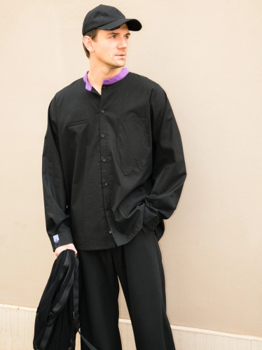 purple fluid: Shirt I (black)